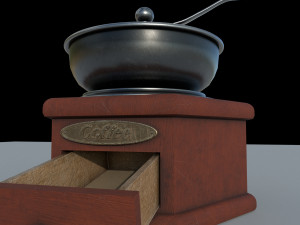 manual coffee grinder Model 3D