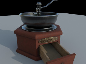 manual coffee grinder Model 3D