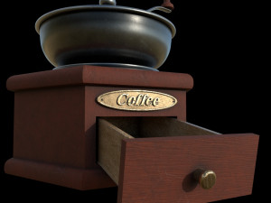 manual coffee grinder Model 3D