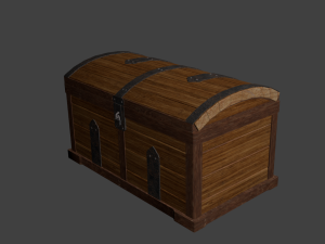 wooden chest 3D Model