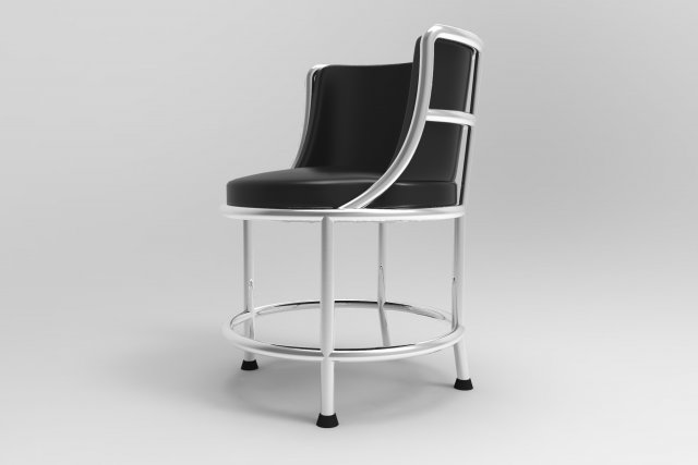 stainless steel special chair 3D Model .c4d .max .obj .3ds .fbx .stl .blend 