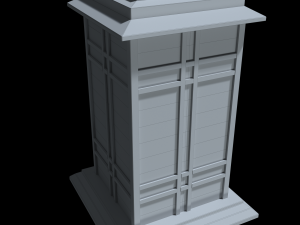 japanese lamp 3D Модель