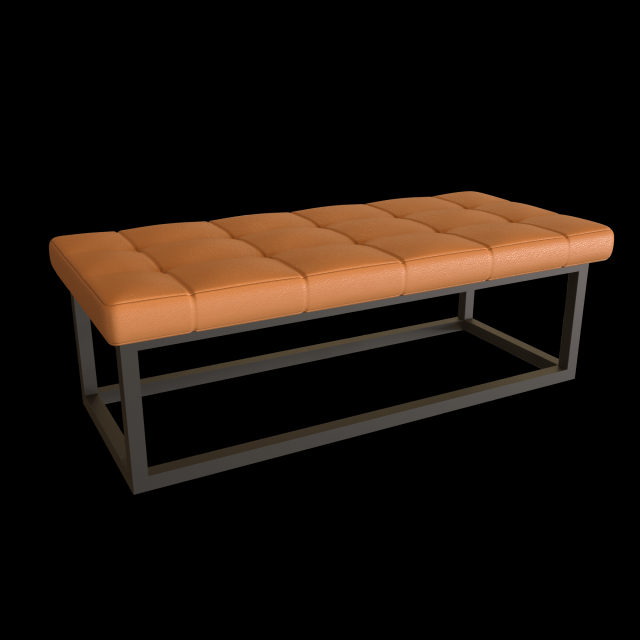leather banquette 3Dモデル .c4d .max .obj .3ds .fbx .stl .blend 