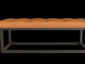 leather banquette 3Dモデル