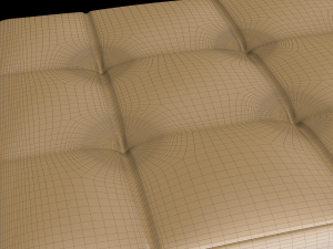 leather banquette 3Dモデル