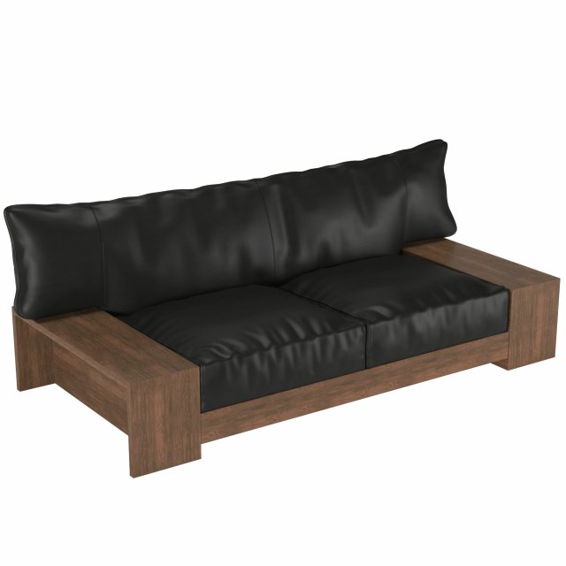 kiza 2-seater sofa 3Dモデル