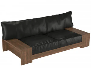 divano 2 posti Kiza Modello 3D