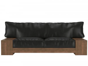 kiza 2-seater sofa 3D Model