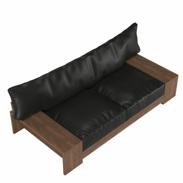 kiza 2-seater sofa 3Dモデル