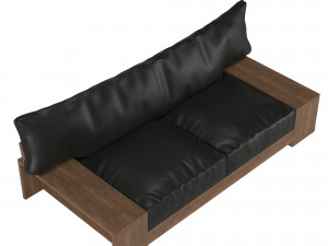 kiza 2-seater sofa 3D Модель