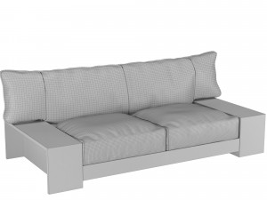 kiza 2-seater sofa 3D Модель