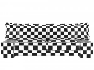 kiza 2-seater sofa 3D Модель