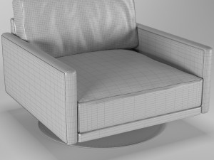 leather armchair Modello 3D