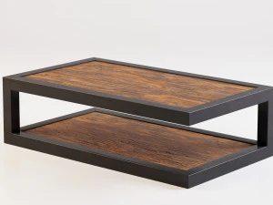 loftowy stolik kawowy Model 3D