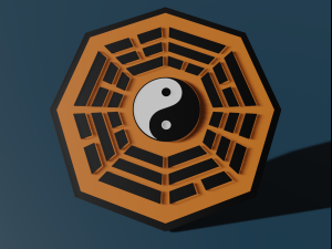 bagua yin yang Modèle 3D