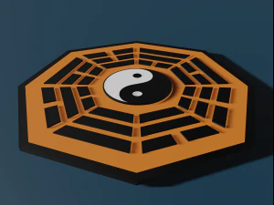 bagua yin yang 3D Model