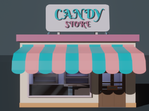 candy store 3D 모델