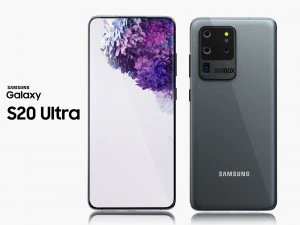 三星 Galaxy S20 Ultra Grey 宇宙灰 3D 模型