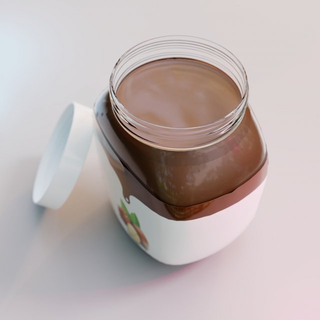 chocolate bottle 3D Model .c4d .max .obj .3ds .fbx .stl .blend 