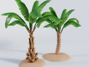 palm trees Model 3D