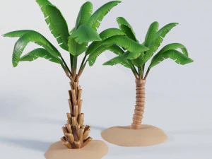 palm trees 3D Model