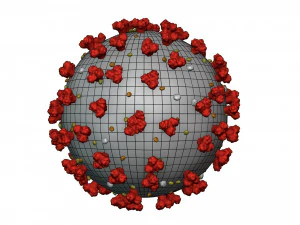 corona virus Modello 3D