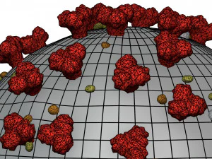 corona virus Modello 3D