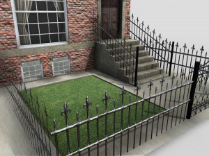 nyc townhouse building low poly 3D Model