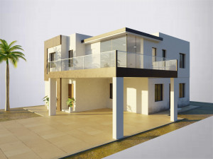 modern house low poly 3D 模型