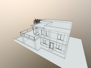 modern house low poly 3D 模型