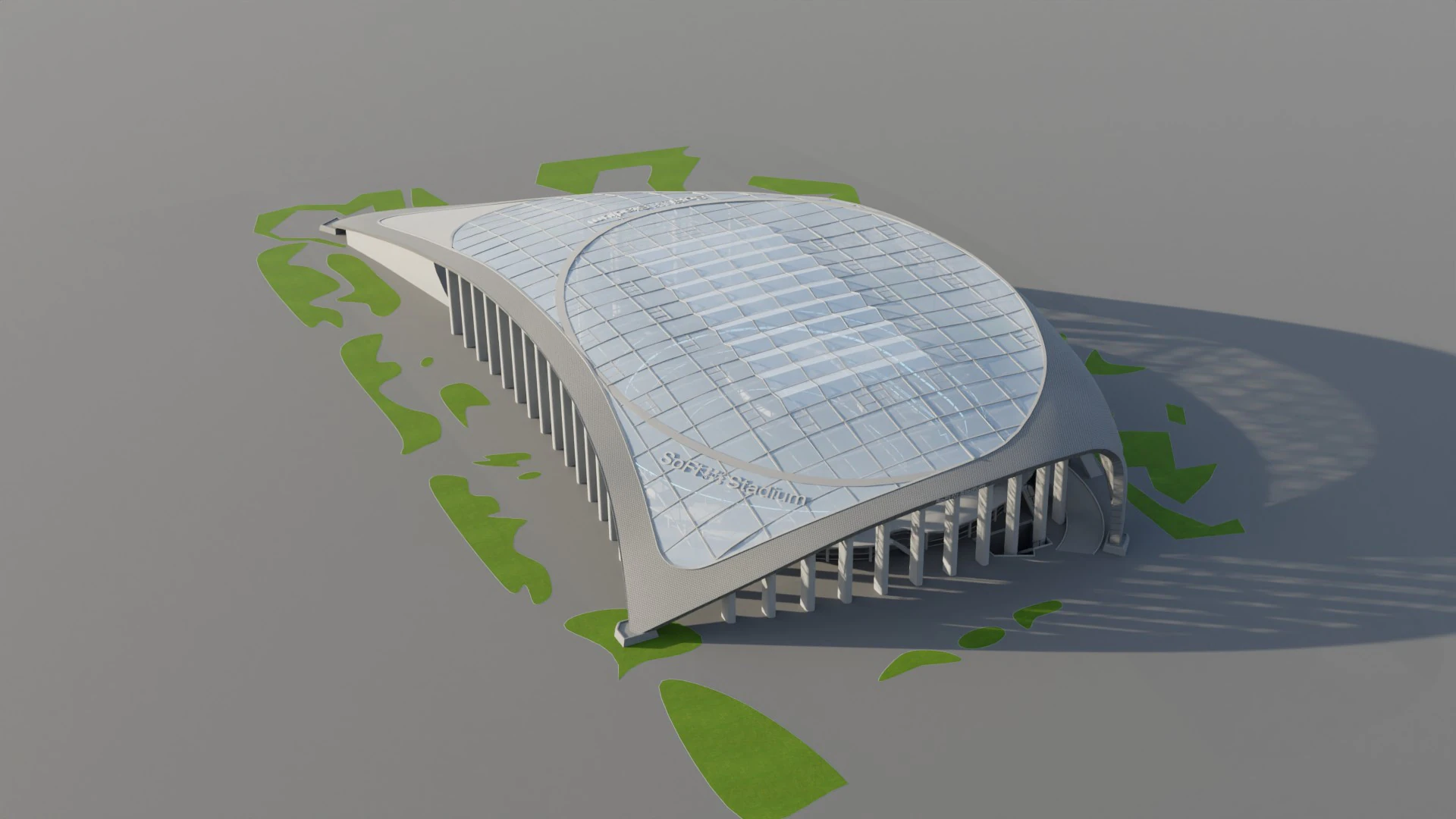 Sofi stadium 3D Model .c4d .max .obj .3ds .fbx .stl .blend