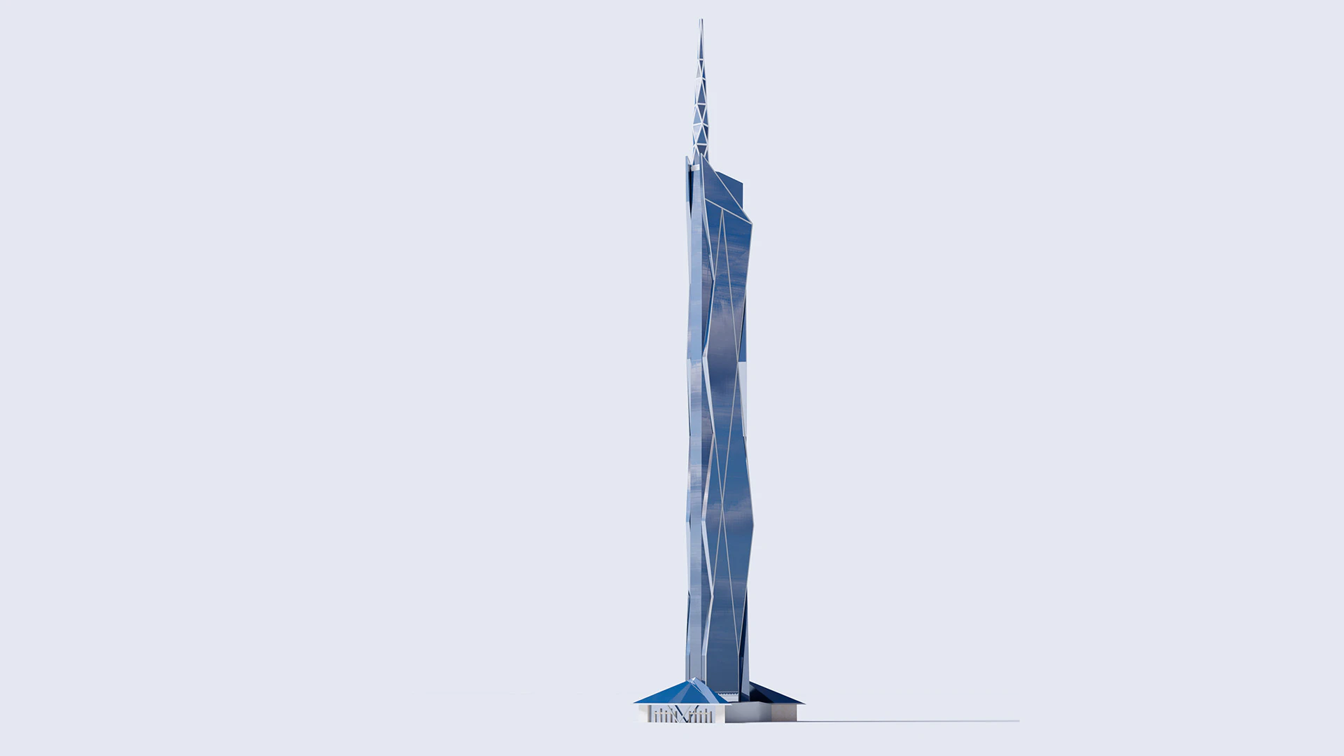 Merdeka 118 tower 3D Model .c4d .max .obj .3ds .fbx .stl .blend 