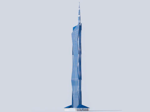 Merdeka 118 tower 3D Model