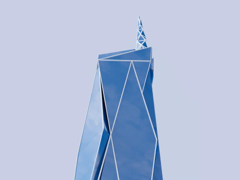 Merdeka 118 tower 3D Model