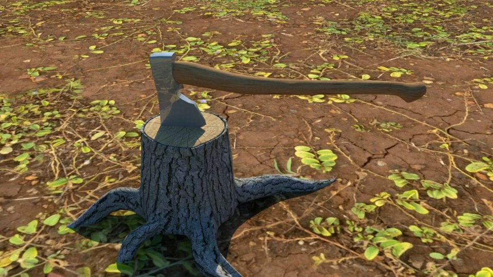 axe 3D Model .c4d .max .obj .3ds .fbx .stl .blend 