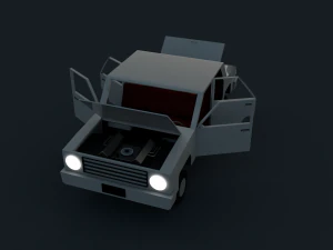 로우 폴리 자동차 3D 모델