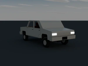 low-poly car 3D Model