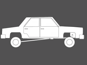 low-poly car 3D Model