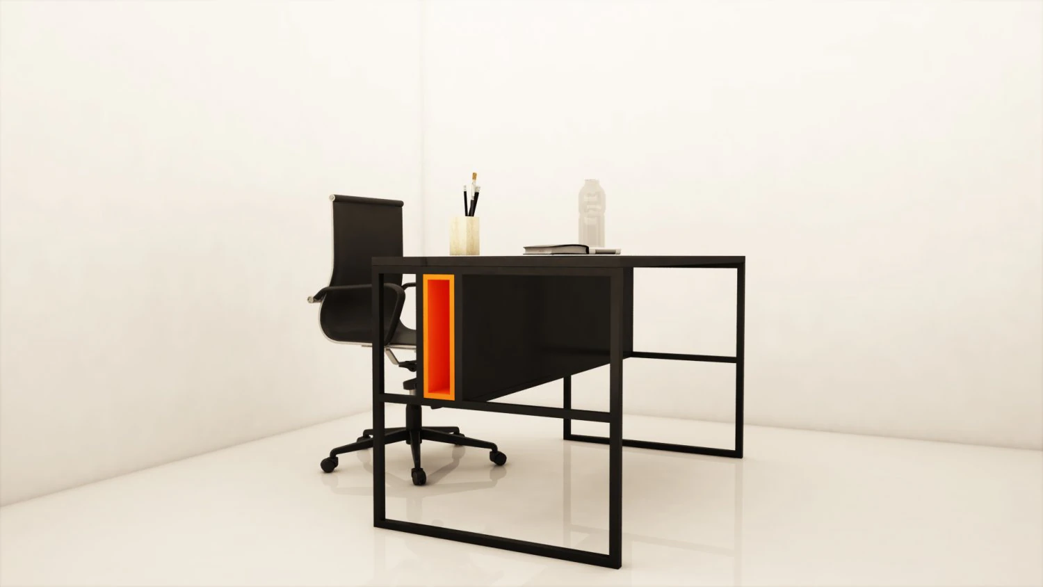 modern office table 3D Model .c4d .max .obj .3ds .fbx .stl .blend 