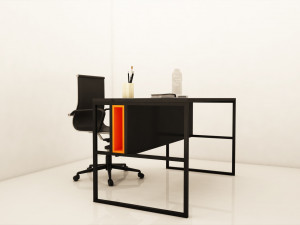 modern office table 3D 모델
