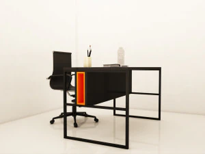 nowoczesny st&oacute;ł biurowy Model 3D