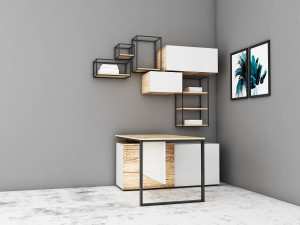 office workstation 3Dモデル