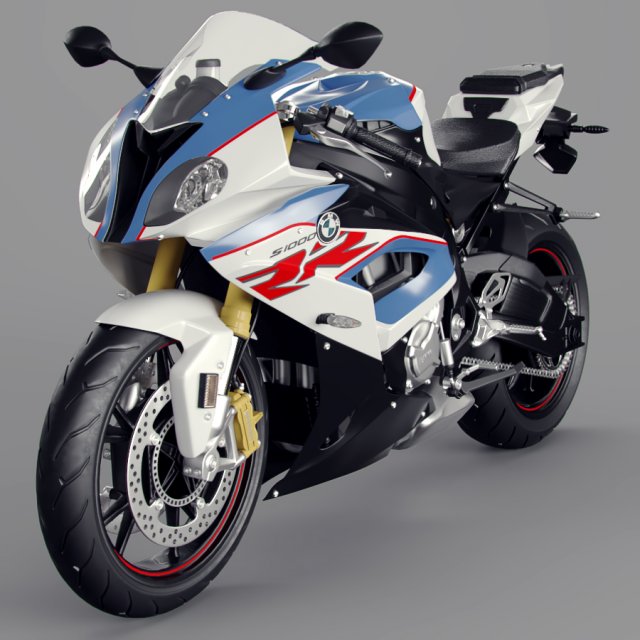 Superbike s 1000 rr 3D Model .c4d .max .obj .3ds .fbx .stl .blend