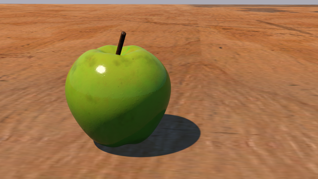 apple Modelo 3D .c4d .max .obj .3ds .fbx .stl .blend 