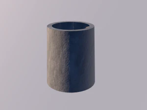 park setbench street lamp trash can 3D Model