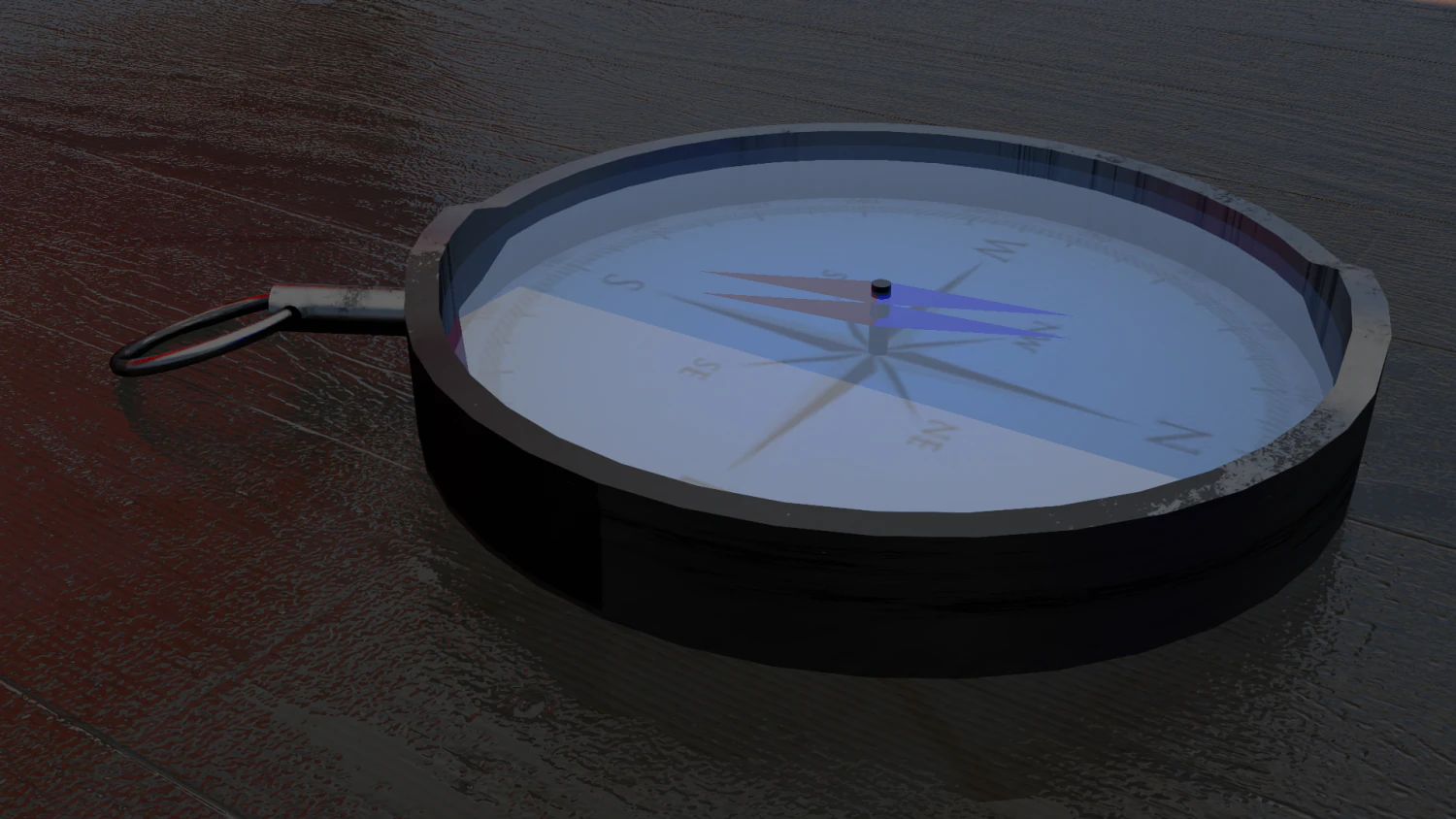 3d compass in c4d 3D Model .c4d .max .obj .3ds .fbx .stl .blend 