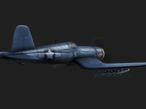 vought f4u corsair 3D Model