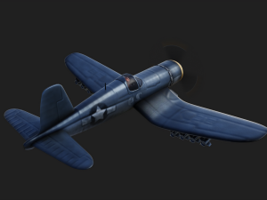 vought f4u corsair 3Dモデル