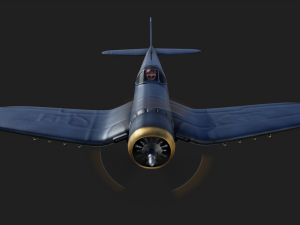 vought f4u corsair 3Dモデル