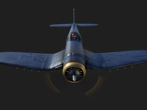 vought f4u corsair 3D Model